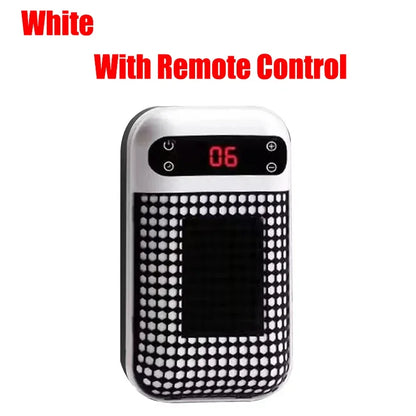 Wall Outlet Heater Plug-in Portable Household Electric Warmer Small Bathroom Heating Fans Home Heater with Remote Control