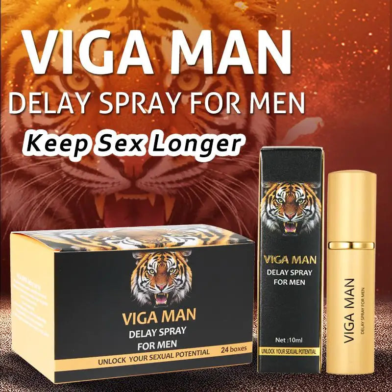 VIGA MAN 10ml Male Stamina Control Spray Anti Premature Ejaculation Long Lasting Portable Gentle External Care For Men