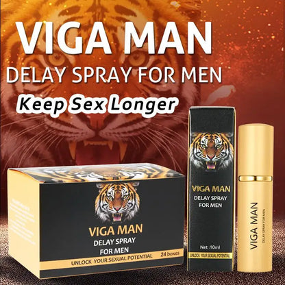 VIGA MAN 10ml Male Stamina Control Spray Anti Premature Ejaculation Long Lasting Portable Gentle External Care For Men