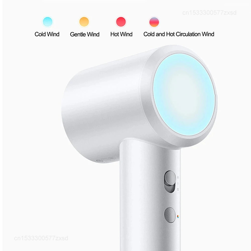 Mijia High Speed Hair Dryer H501 Negative Ion Hair Care 110000 Rpm  (With EU Adapter) 62m/s Wind Speed 1600W Quick Drying