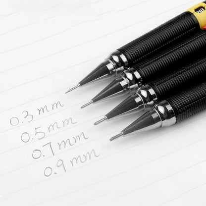 Mechanical Pencil with Refill Rods Set 0.3mm 0.5mm 0.7mm 0.9mm Automatic Pencil Replaceable Leads Office School Stationery Gift