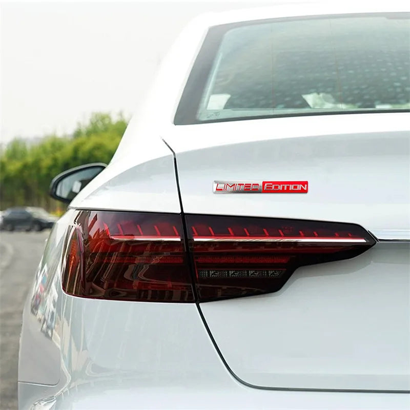 3D Aluminium Limited Edition Emblem Metal Sticker Car Body Rear Window Refit Decoration Decal Motorcycle Sticker