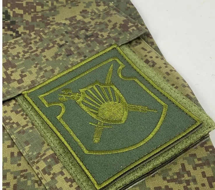 Beautifully Embroidered Russian Camouflage Combat Uniform Armband Rank Identification Badge