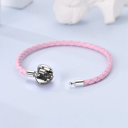 Original 925 Sterling Silver Bracelets 17-20CM Love Heart Flowers Butterfly Charms Beads Bracelet For Women Fashion Jewelry Gift