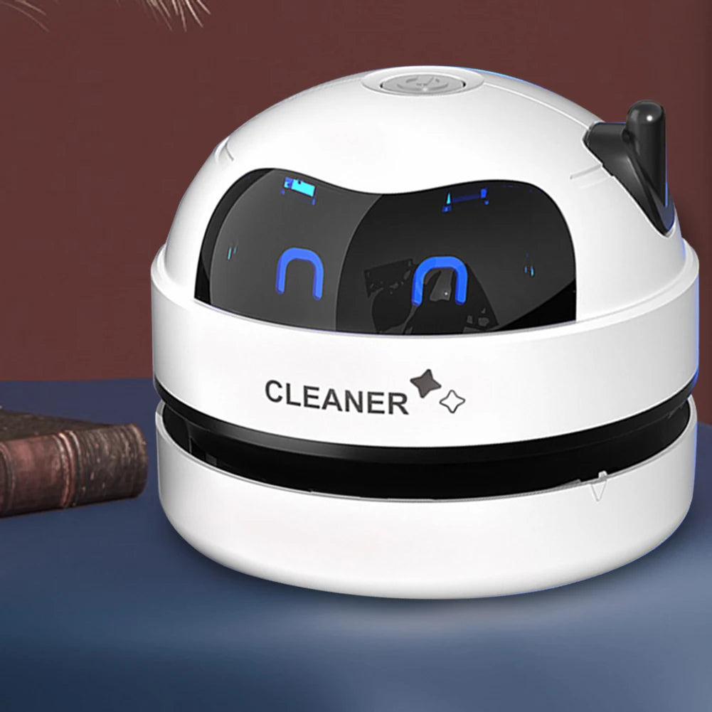 Handheld Mini Vacuum Cleaner Desk Table Dust Vacuum USB Charging Desktop Cleaner With Clean Brush For Home Office Table Sweeper