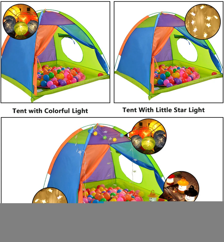 Children Play House Tent Wigwam Large Kids Camping Tents Tipi Baby Outdoor Waterproof Play Tent Little House Teepee For Kid