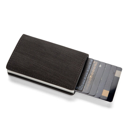 Anti Theft RFID Blocking Credit Card Holder Minimalist Slim Wallet Leather Card Case For Men Women Gift ID Badge
