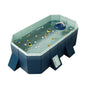 Blue Foldable Frame Swimming Pool For Kids Family Garden Summer Water Play Backyard Water Pool Multiple Sizes