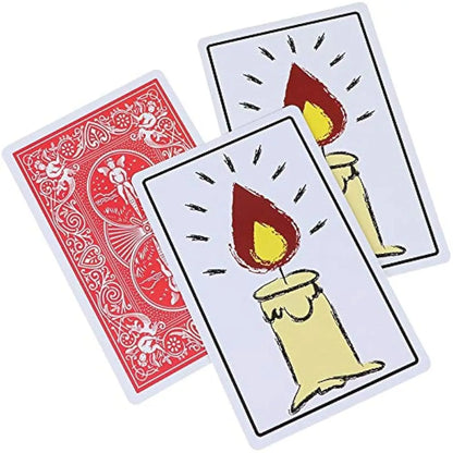Magic Tricks Relighting Candles Magic Cards Close Up Street Stage Magic Toy Easy to Play Gift for Kids Adults Birthday Party