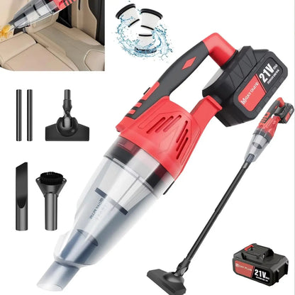 Handheld vacuum cleaner 5500Pa with LED Lighting handheld vacuum cleaner Battery Wireless Wet & Dry Handheld Washer with Washable HEPA Filter Bagless Car Home Power Clean