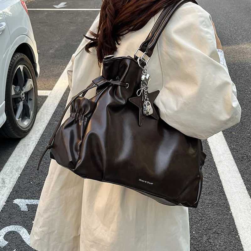 Fashionable Brand Design Tote Bag New Retro Shoulder Bag Casual Large-capacity Crossbody Bags Light Luxury High-end Women's Bags
