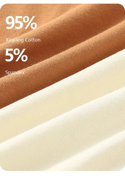 1/3Pcs Set Solid Color Men's Boxer Shorts Breathable Cotton Elastic Boyshorts Antibacterial 7A Level Comfortable Male Underwear