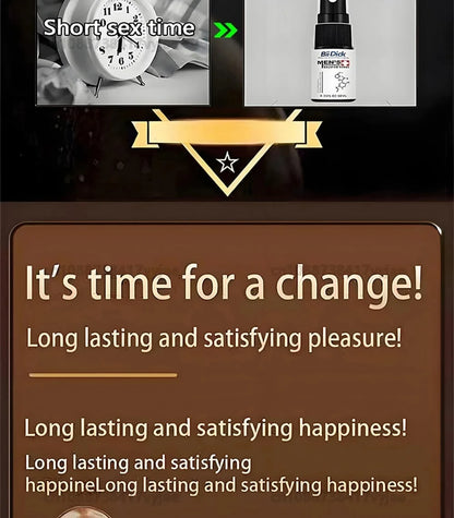 60 Minutes Long Lasting Men's Sex Spray, Without Ejaculation Spray for Men, Fast Erection, Premature Ejaculation Adult Product