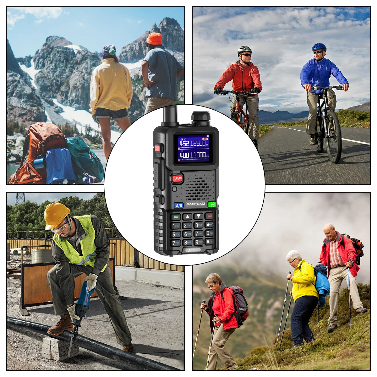 Baofeng UV 5RH 10W Air Band Walkie Talkie Long Range Wirless Copy Frequency Type-C Baofeng UV 5R MINI UV 21 PRO 2 Way Ham Radio