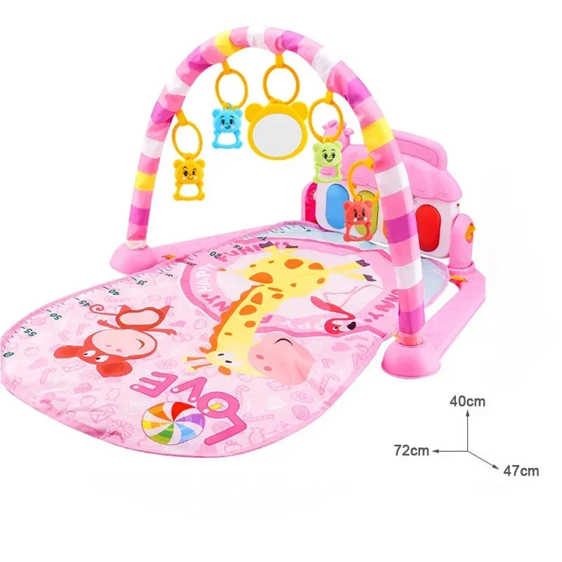 Baby Activity Gym Rack Musical Newborn Piano Keyboard Crawling Blanket Pedal Play Mat Early Education 0-36 Months Toy Gifts