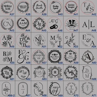 Wedding Embosser Stamp LOGO Custom Personalized Embossing Seal Customization for Letter Head Wedding Envelope Graduation Decora