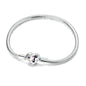 Original 925 Sterling Silver Charm Bracelets Heart Clip Bead Snake Chain Bracelet Fit Charms Beads Diy For Woman Fine Jewelry