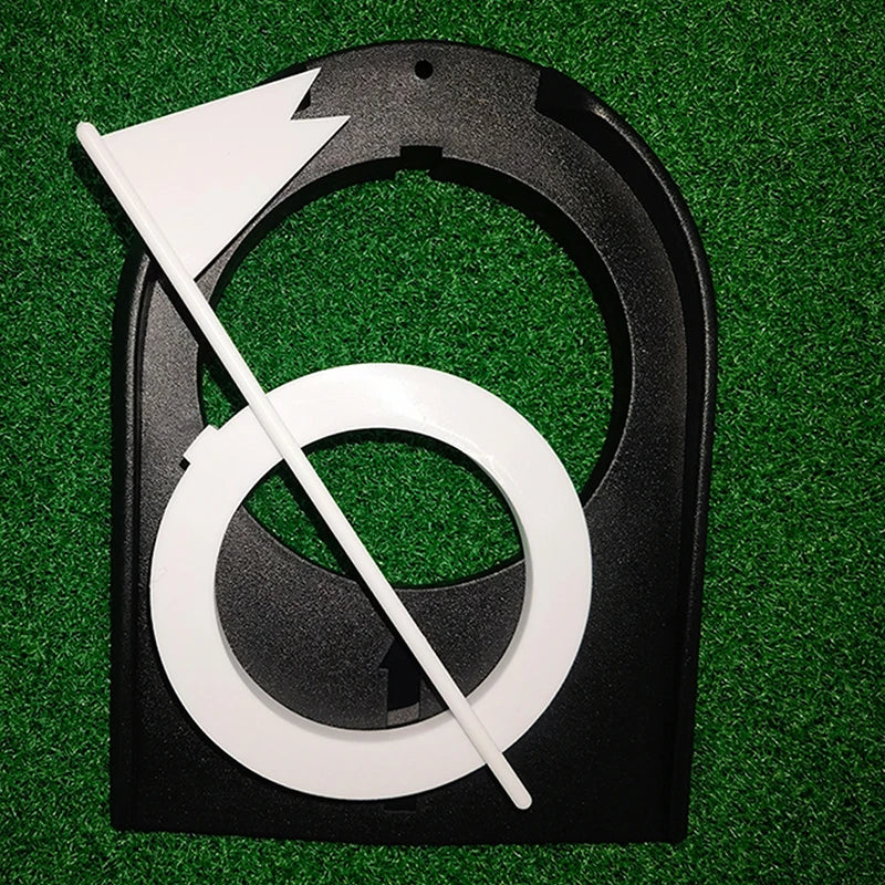 New Mini Golf Putting Plate with Hole Flag Indoor Outdoor Portable Golf  Putting Aid Training Practice Home Yard Golf Tool