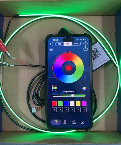14/18 in 1 Led Acrylic Car Ambient Light RGB 64 213 Color Symphony Acrylic APP Streamer Atmosphere Lamp Kit One Zone Dual Zone