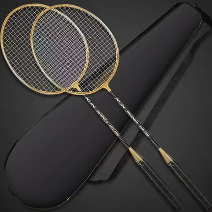 2pcs Badminton Rackets Professional with Carrying Bag Set Indoor Outdoor Sports Accessory Badminton Beginner Equipment