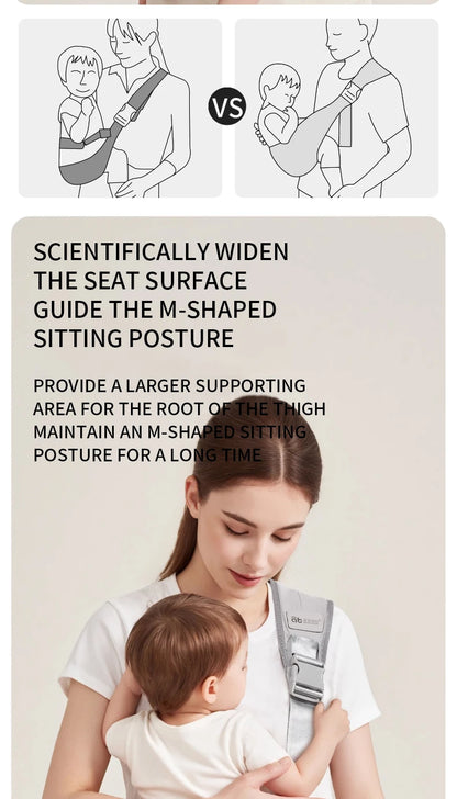 Baby Carrier Kids Waist Stool with Waist Protection Baby Strap Adjustable Front Holding Type Big Baby Carrier