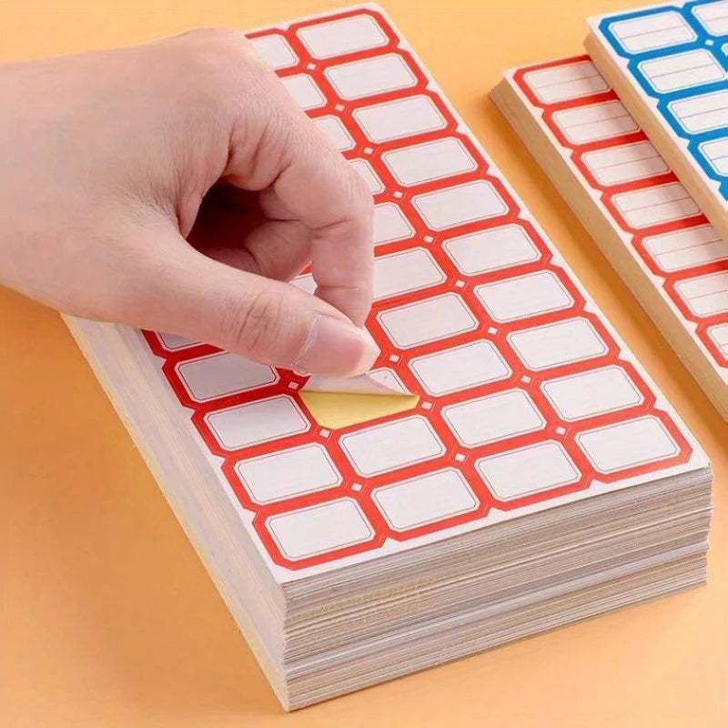 10sheets/400pcs Self-adhesive Label Stickers Self Adhesive Label Paper Mouth Paper Handwritten Marking Price Name Stickers