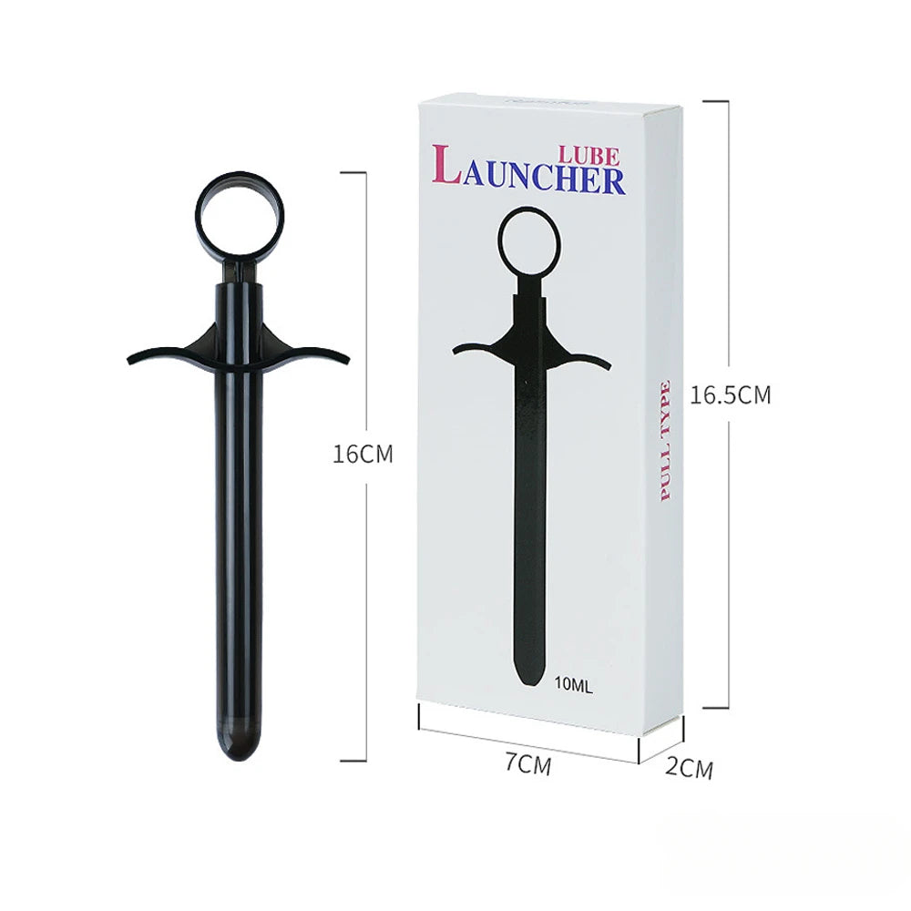 10ML Oil Launcher Syringe Lubricant Injector Sex Toys for Couples Anal Vagina Clean Tool Enema Inject Anal Lubricant Injector
