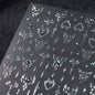 1pcs 5D Japanese Black Butterfly Nail Art Stickers Glitter Shiny Kawaii Self Adhesive Manicure Decorations Tool Decals Accessory
