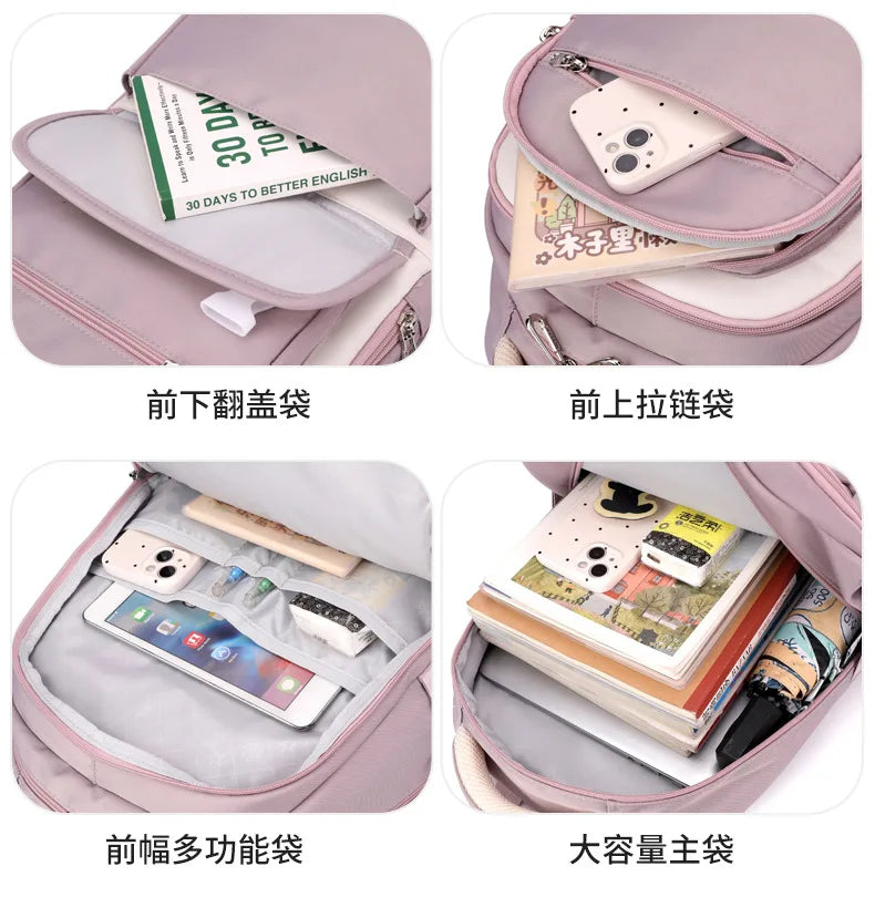 Waterproof Girls Backpacks Children School Bags for Teenagers Fashion Travel Backpacks Printing Child Schoolbags Satchel Mochila