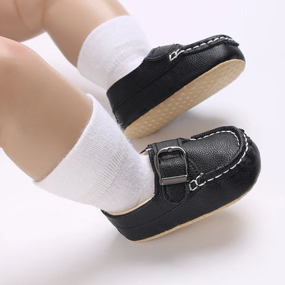 HAIZHIW 0-18M Baptism Newborn Baby Prewalker Girls Boys Casual Shoes Leather Non-Slip Soft-Sole Infant Toddler First Walkers