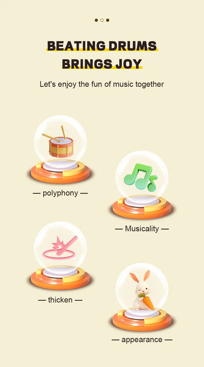 Drums, Jazz Drums, Music Enlightenment for Children and Babies, Toys, Imitation Musical Instruments, Beginners Practicing Music