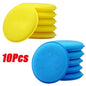 10Pcs Round Car Waxing Polish Wax Foam Sponge High Density Applicator Pads Cleaning Sponge Auto Detail Washing Car Cleaning Tool