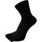 5Pairs Toe Socks Crew Socks Men and Women Five Fingers Socks Breathable Cotton Socks Sports Running Solid Color as Birthday Gift