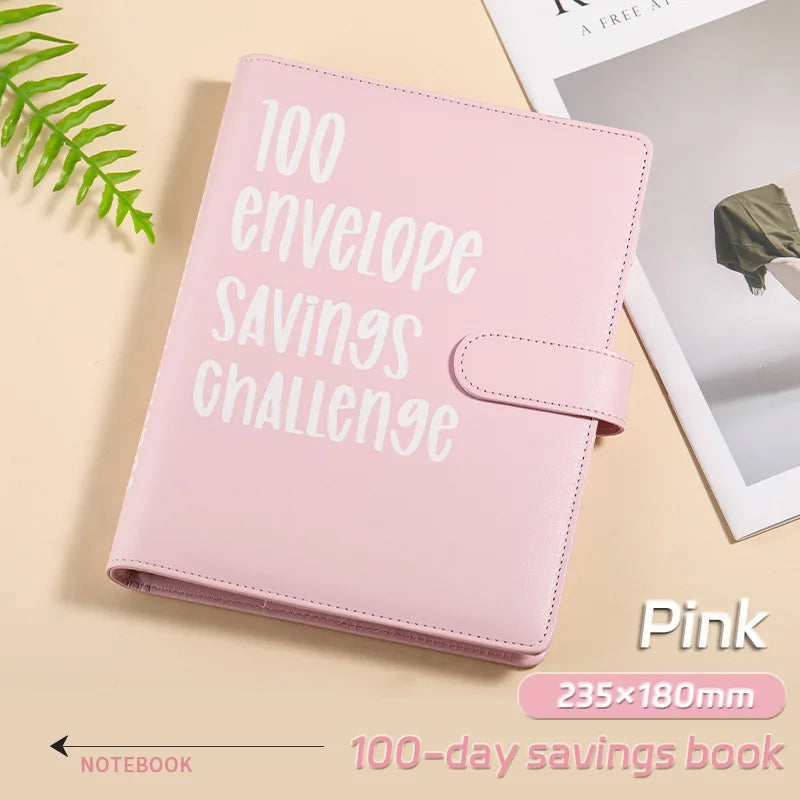 Save Savings Challenges Loose-Leaf Binder Budget Binder with Cash Envelopes Money Organizer System 100 Envelope Challenge Binder