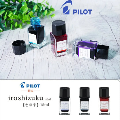 Ink for Fountain Pen 15ml Water-based Dye Color Bottle Ink Writing Materials Stationery Office Supplies PILOT