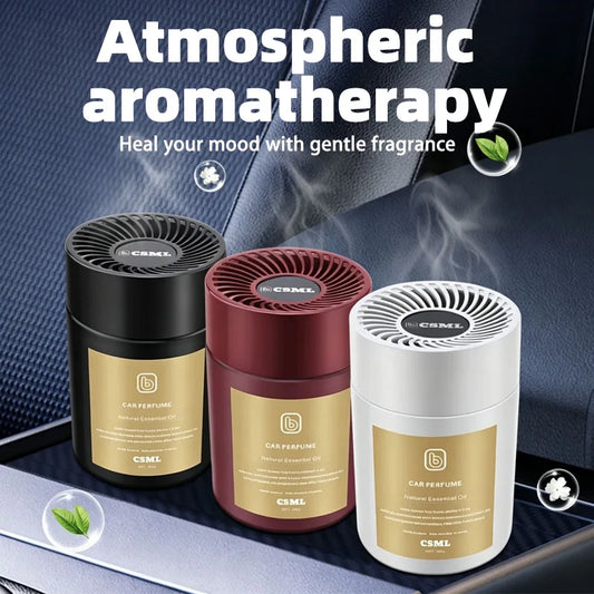 Gardenia Car Fragrance Solid Balm for Interior Use, High-End New Model, Long-Lasting Fragrance, Odor Eliminator, New Car Deodorizer, Canister Decoration, Color Name: Gardenia, 1 Piece, Great Christmas Gift