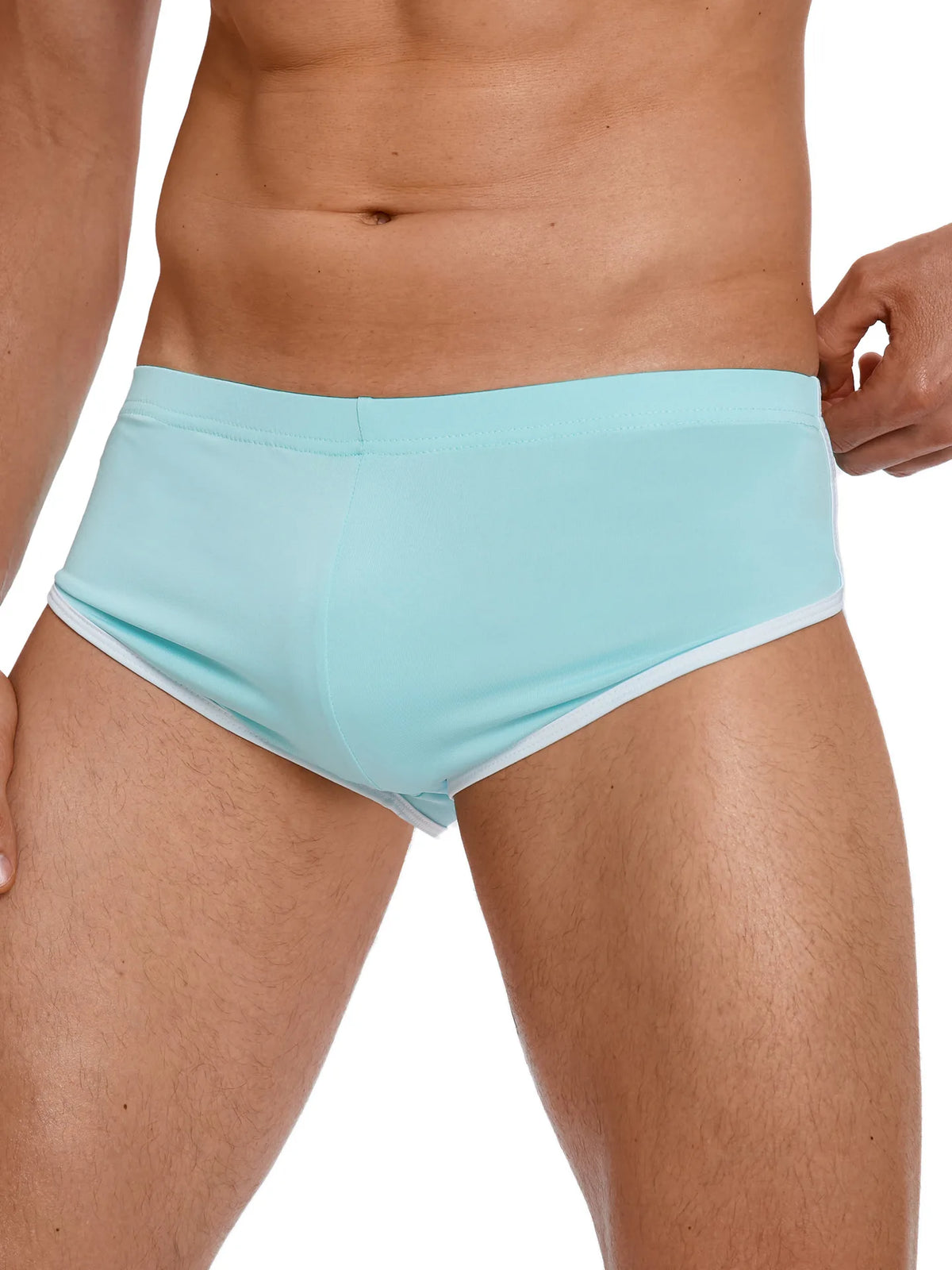 Sexy Running Elastic Sport Shorts Men's Summer Shorts Hot Pants Bar Nine Points Slim Fit Cotton Milk Silk Men's Fashion