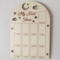 Wooden Baby Commemorative Photo Frame,monthly Calendar,photo Display Board,milestone Photo Frame for Newborns