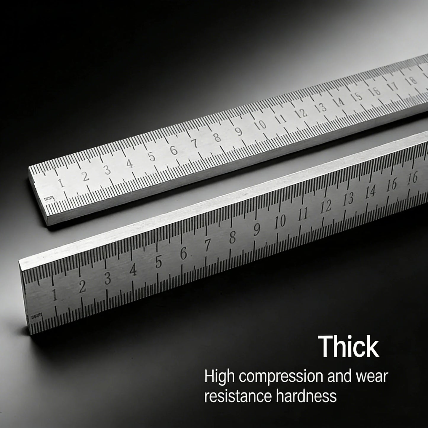 Engineered for Emergencies: 50cm Stainless Steel Ruler with Hardened Tip for Measurement | Drafting Multi‑Tool&Window-Breaking