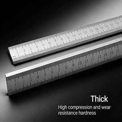 Engineered for Emergencies: 50cm Stainless Steel Ruler with Hardened Tip for Measurement | Drafting Multi‑Tool&Window-Breaking