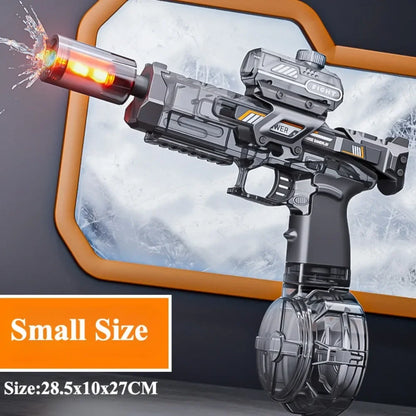 Simulated Flame Electric Water Gun Toys with Lighting & Smoking Effect Summer Outdoor Beach Pool Fight Game for Adults Children