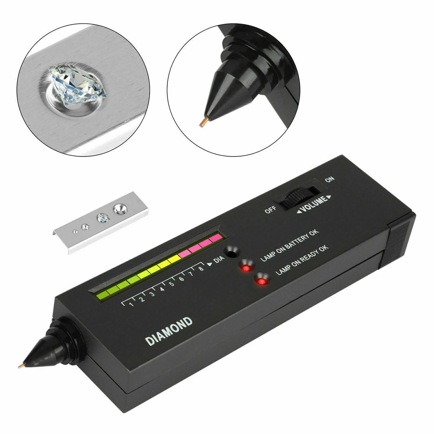 Diamond Tester High Accuracy Diamond Tester Pen Jewelry Diamond Tester Professional Diamond Selector Diamond Tester Kit