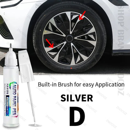 For BYD SEAL Touch Up Paint Wheel Repair Kit Quick And Easy Wheel Scratch Repair Rim Paint For Car Wheel Repair Silver Black