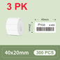 30/40mm Width Thermal Label Paper Roll White Self-adhesive Sticker Waterproof Barcode Food Price DIY Tag For Printer M220 P50