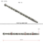 Male Eye Stick Urethral Insertion Stick Pulse Pulling Bead Urinary Blockage Ultra Long Stainless Steel Masturbation Orgasm Tool