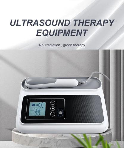 Ultrasonic Therapy Machine For Pain Relief Muscle Joints Massage No Drug Ultrasound 1MHz Physiotherapy Device LCD Screen Display
