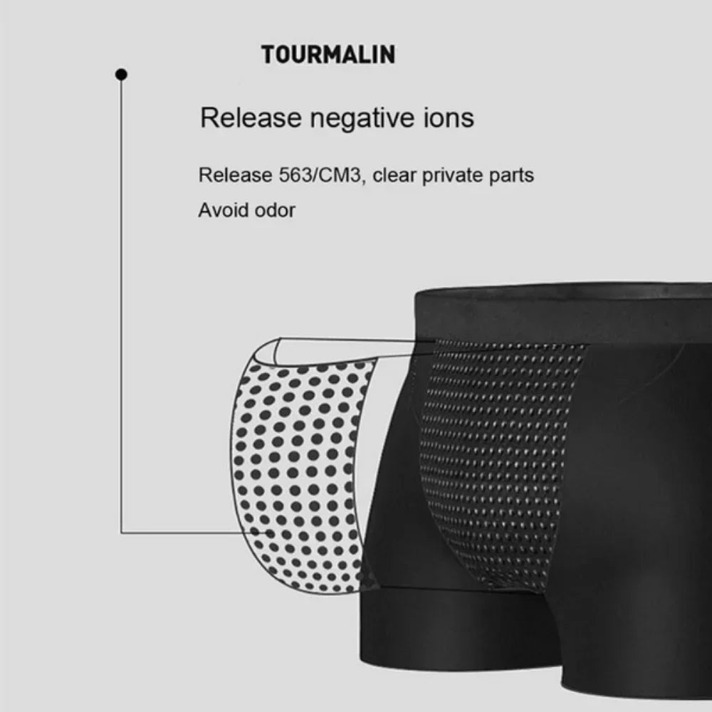 2026 Upgraded Men's Magnetic Therapy Boxer Briefs 22 Grade Magnets Acupoint Aligned Health Underwear L 6XL Blood Flow Support