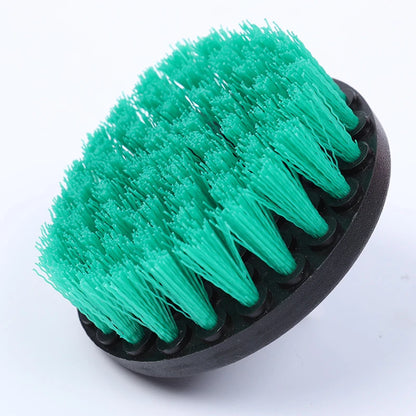 4'' Blue Electric Scrubber Brush Drill Brush Kit Plastic Cleaning Brush Tool for Car Tires Nylon Brushes Car Detailing