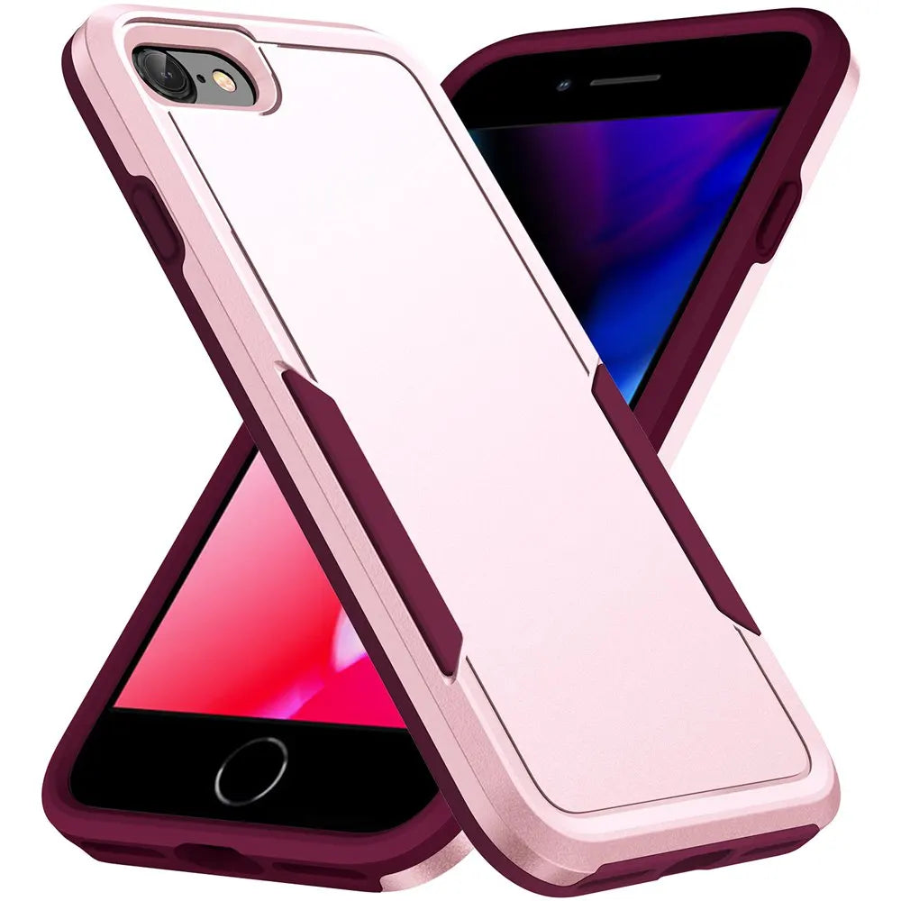 For iPhone SE 3 2022 Case Shockproof Hybrid Case Dual Layer Design Hard Cover For iPhone SE 2 2020/iPhone 6/6S/7/8 Plus Cases