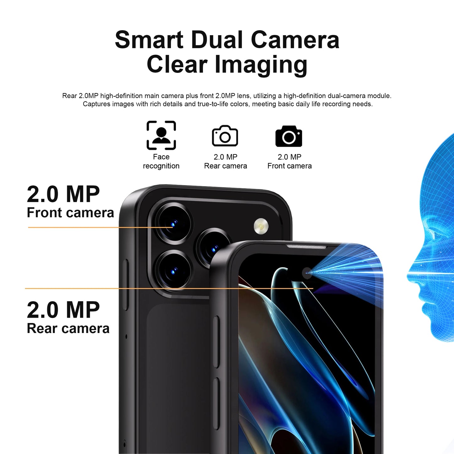 2026 SERVO Mini Smartphone 3G WCDMA 3.75" Display Android System 16GB ROM Play Store Small Smart Mobile Phones Dual SIM Standby